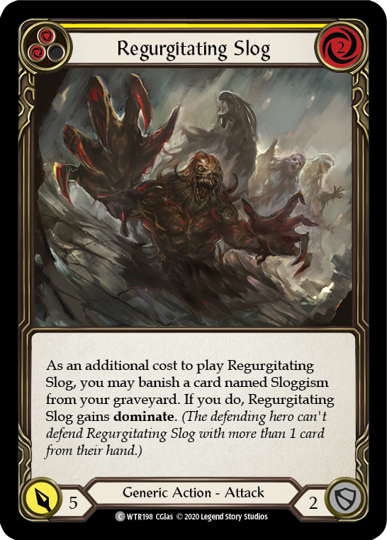 Regurgitating Slog (Yellow) [U-WTR198] (Welcome to Rathe Unlimited)  Unlimited Rainbow Foil