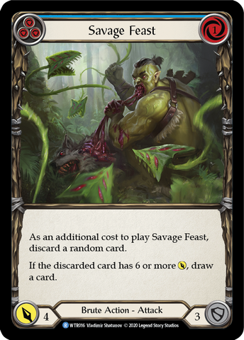 Savage Feast (Blue) [U-WTR016] (Welcome to Rathe Unlimited)  Unlimited Normal