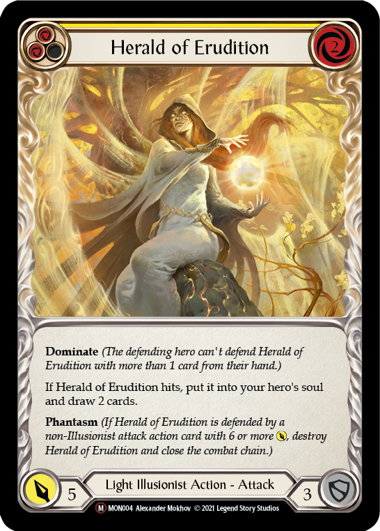 Herald of Erudition [U-MON004-RF] (Monarch Unlimited)  Unlimited Rainbow Foil