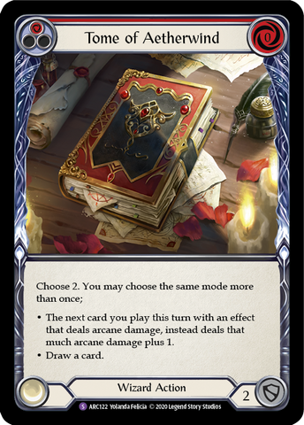 Tome of Aetherwind [U-ARC122] (Arcane Rising Unlimited)  Unlimited Rainbow Foil