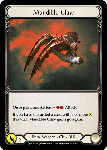 Mandible Claw [U-CRU004] (Crucible of War Unlimited)  Unlimited Rainbow Foil