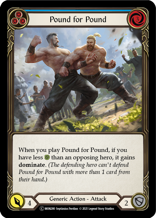 Pound for Pound (Blue) [U-MON280-RF] (Monarch Unlimited)  Unlimited Rainbow Foil