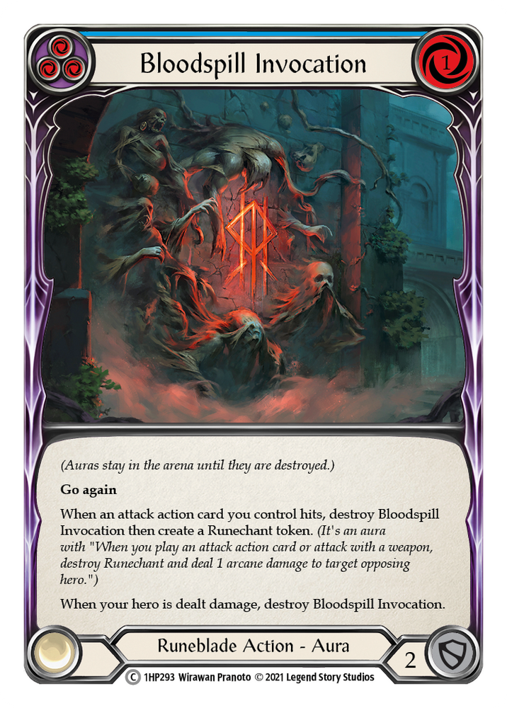 Bloodspill Invocation (Blue) [1HP293] (History Pack 1)