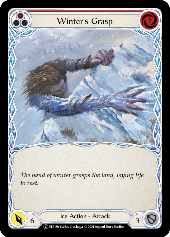 Winter's Grasp (Red) [U-ELE160] (Tales of Aria Unlimited)  Unlimited Rainbow Foil