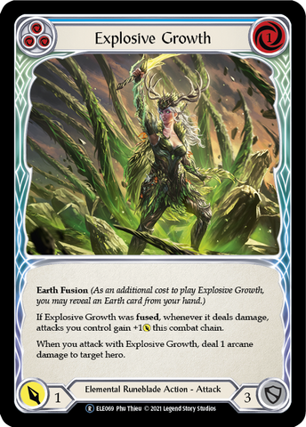 Explosive Growth (Blue) [U-ELE069] (Tales of Aria Unlimited)  Unlimited Normal