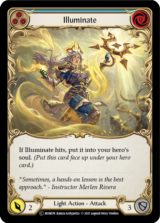 Illuminate (Blue) [U-MON074-RF] (Monarch Unlimited)  Unlimited Rainbow Foil