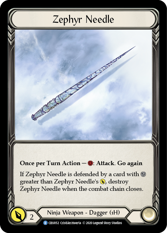 Zephyr Needle [CRU052] (Crucible of War)  1st Edition Normal