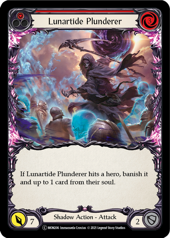 Lunartide Plunderer (Red) [U-MON206-RF] (Monarch Unlimited)  Unlimited Rainbow Foil